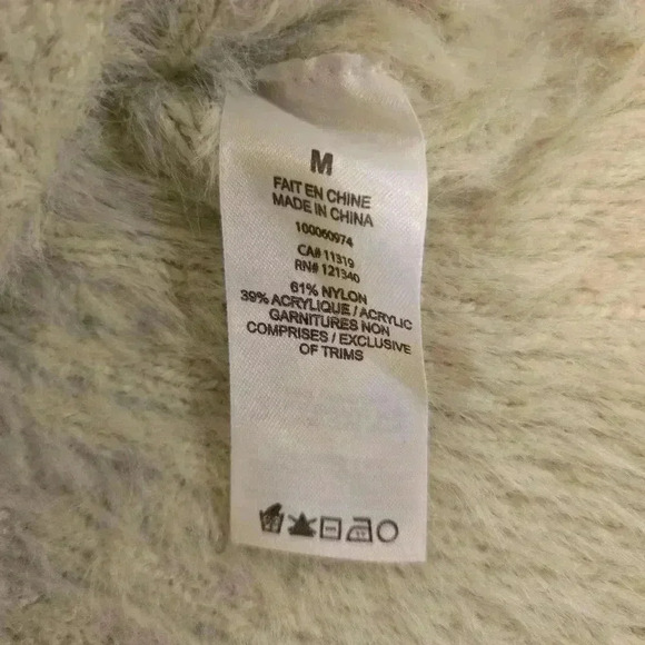 Garage Womens V-Neck Long Sleeve Knit Cardigan Mint Green Size Medium - Picture 6 of 9